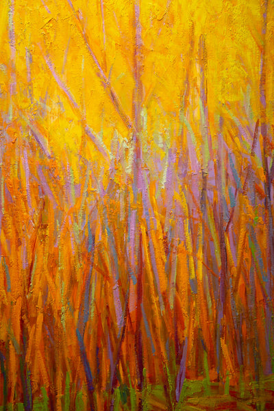 October Light, oil on canvas with frame 38"x38"x2", 2023(sold)