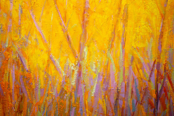 October Light, oil on canvas with frame 38"x38"x2", 2023(sold)