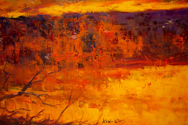 November Light, Oil on canvas with frame 38"x38"x2"(sold)