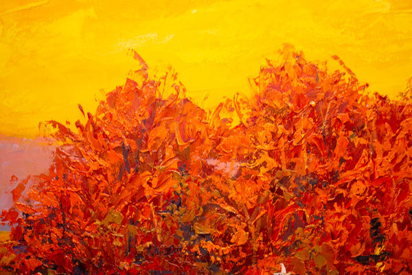 November Light, Oil on canvas with frame 38"x38"x2"(sold)