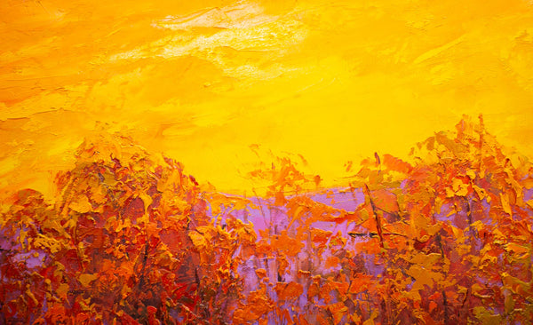 November Light I, 2023, oil on canvas with frame 32"x50"x2"