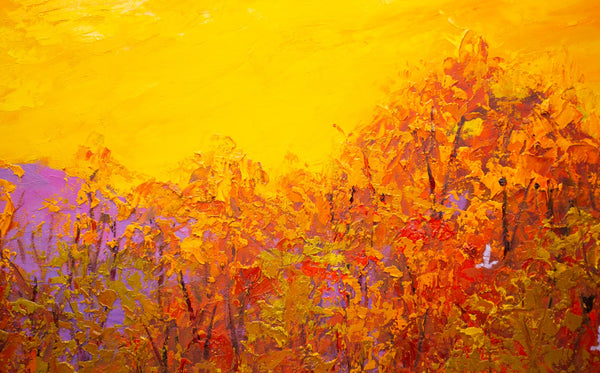 November Light I, 2023, oil on canvas with frame 32"x50"x2"
