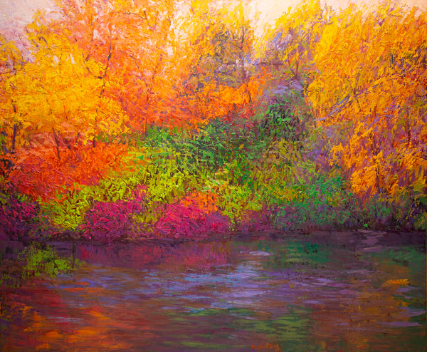 Colors Sing, oil on canvas 42"x50"x2", 2023
