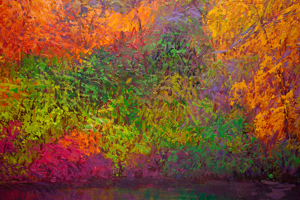 Colors Sing, oil on canvas 42"x50"x2", 2023