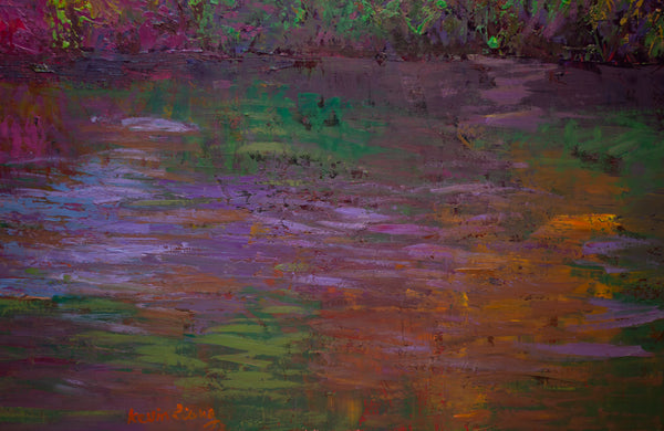 Colors Sing, oil on canvas 42"x50"x2", 2023