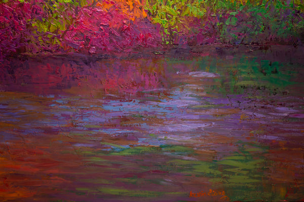 Colors Sing, oil on canvas 42"x50"x2", 2023