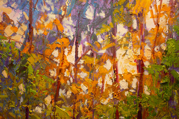 Morning Light, oil on canvas with frame 42"x62"x2", 2023