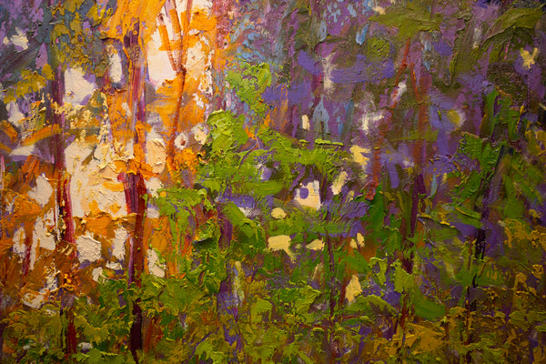 Morning Light, oil on canvas with frame 42"x62"x2", 2023