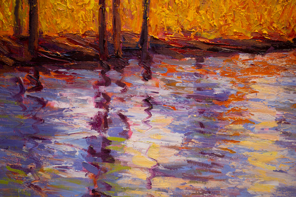 Morning Light, oil on canvas with frame 42"x62"x2", 2023