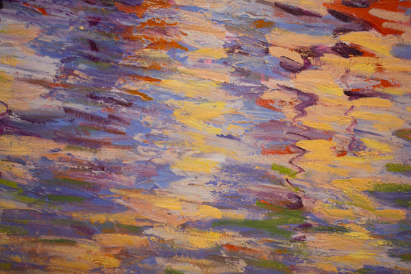 Morning Light, oil on canvas with frame 42"x62"x2", 2023