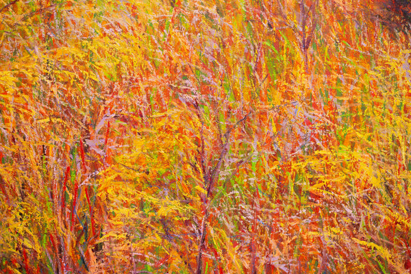 Autumn Afternoon, oil on canvas 42x50x2 inches with frame, 2024