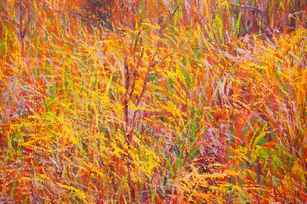 Autumn Afternoon, oil on canvas 42x50x2 inches with frame, 2024