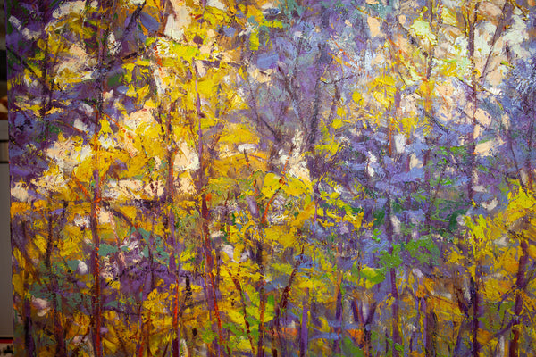 May Sings, oil on canvas with frame 42x50x2 inches, 2024