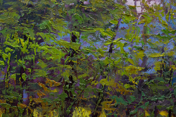 Summer Field I, oil on canvas 42"x42"x2" (sold)