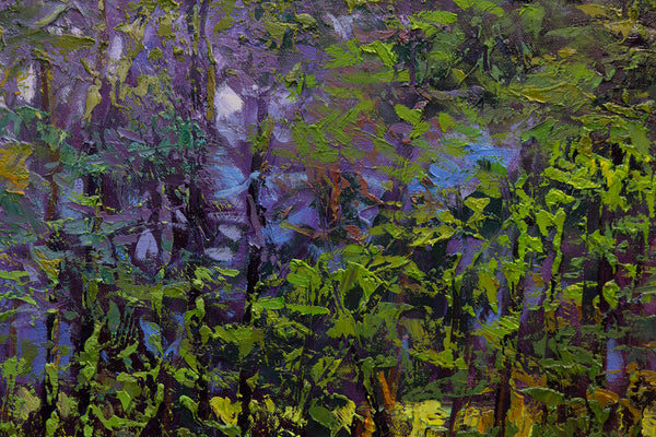 Summer Field I, oil on canvas 42"x42"x2" (sold)