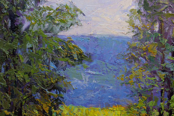 Summer Field I, oil on canvas 42"x42"x2" (sold)