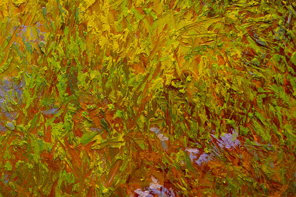 Summer Field I, oil on canvas 42"x42"x2" (sold)