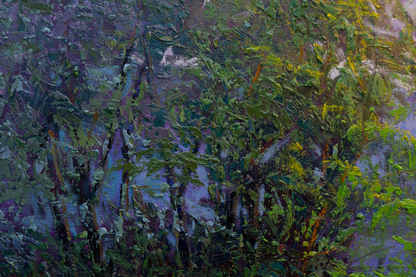 Summer Field II, oil on canvas 42"x42"x2", 2024(sold)