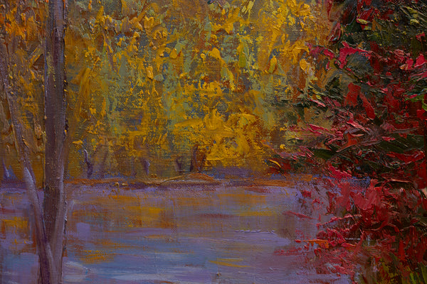 Path of Early Light, oil on canvas, 42"x50"x2", 2024