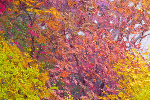 Echoes of Autumn Light, oil on canvas, 52"x62"x2", 2024