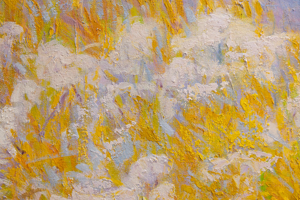 Golden Tranquility,  oil on canvas, 50"x60"x2", 2024 (sold)
