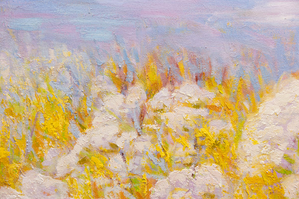 Golden Tranquility,  oil on canvas, 50"x60"x2", 2024 (sold)