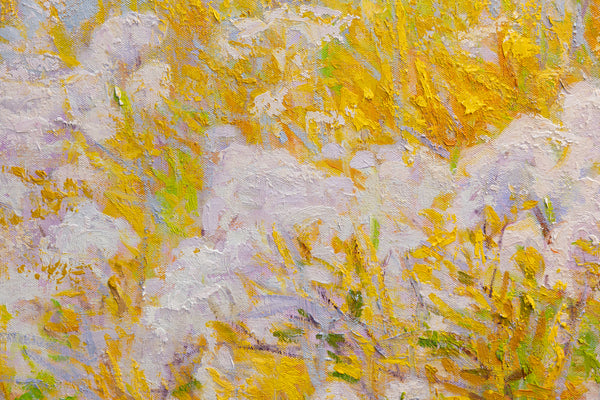 Golden Tranquility,  oil on canvas, 50"x60"x2", 2024 (sold)