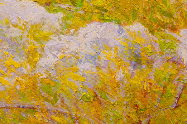 Golden Tranquility,  oil on canvas, 50"x60"x2", 2024 (sold)