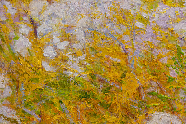 Golden Tranquility,  oil on canvas, 50"x60"x2", 2024 (sold)