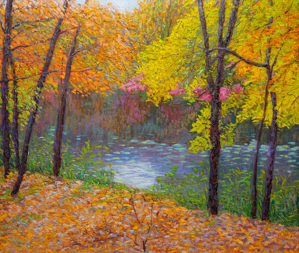 In the Heart of Color, oil on canvas, 42"x50"x2" 2025