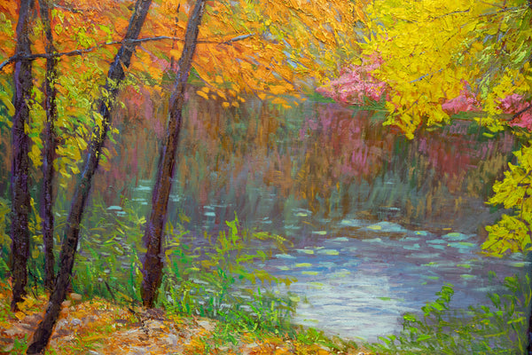 In the Heart of Color, oil on canvas, 42"x50"x2" 2025