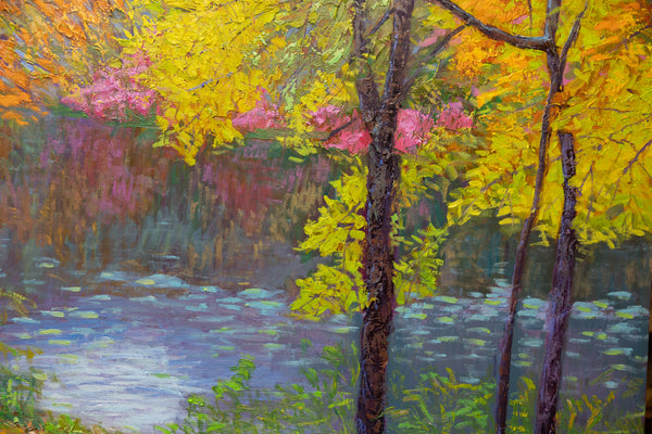 In the Heart of Color, oil on canvas, 42"x50"x2" 2025