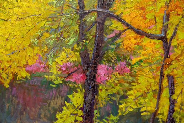 In the Heart of Color, oil on canvas, 42"x50"x2" 2025