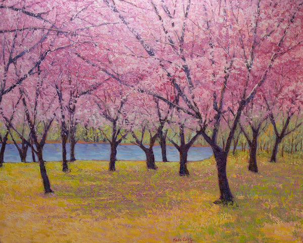 Spring Serenade, oil on canvas 48"x60"x2", 2025