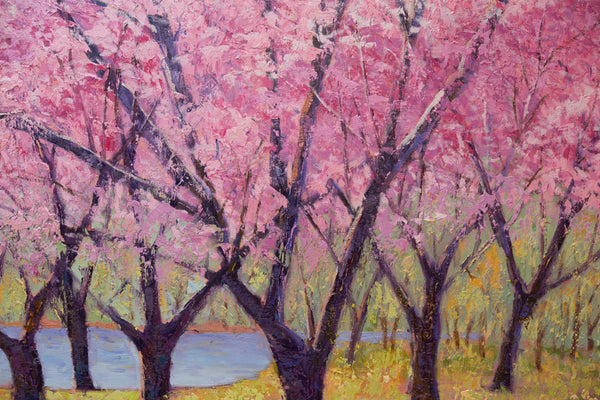 Spring Serenade, oil on canvas 48"x60"x2", 2025