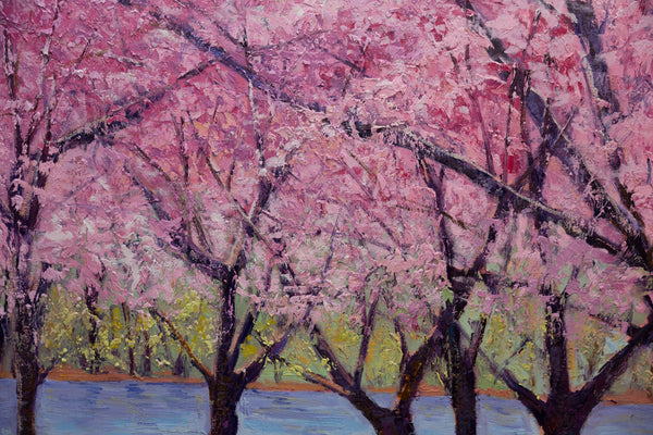 Spring Serenade, oil on canvas 48"x60"x2", 2025