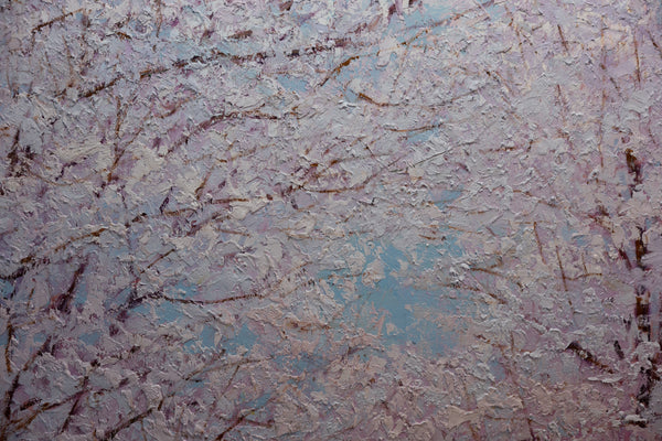 Blossom Breeze in DC, oil on canvas 48"x60"x2", 2025