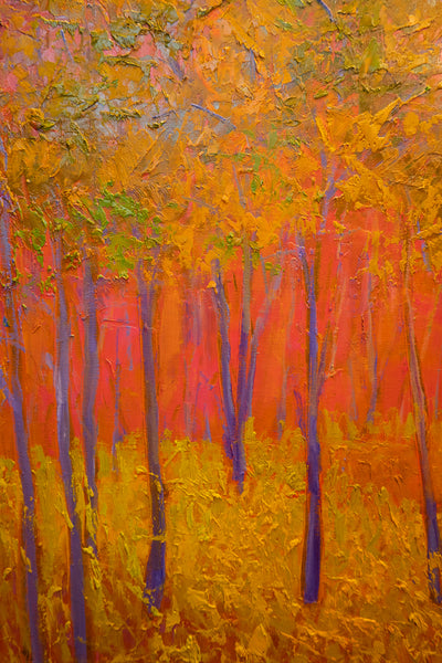 Orange Hill, 2023, oil on canvas 27"x37"x1.5"