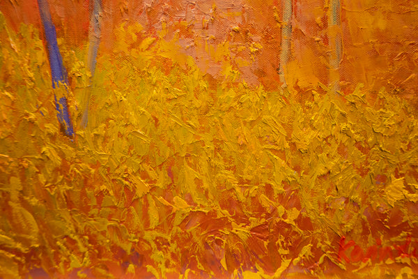 Orange Hill, 2023, oil on canvas 27"x37"x1.5"