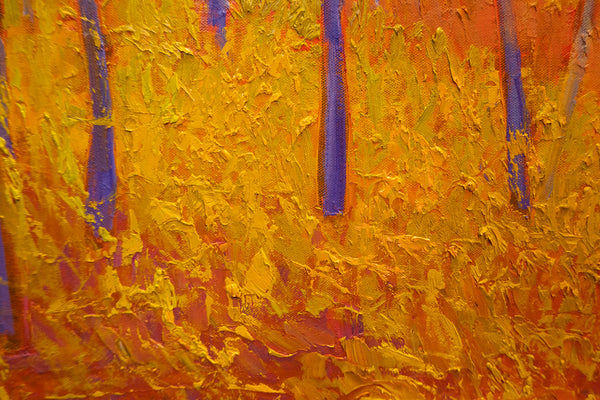 Orange Hill, 2023, oil on canvas 27"x37"x1.5"