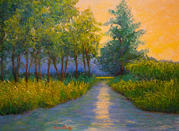 Summer Reflection, 2023, oil on canvas 27"x37"x1.5"