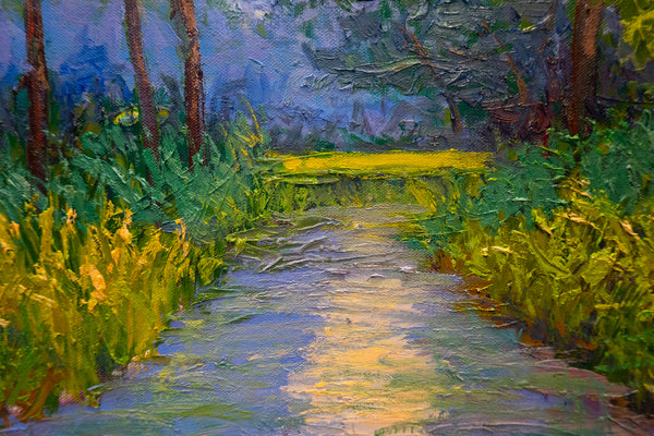 Summer Reflection, 2023, oil on canvas 27"x37"x1.5"