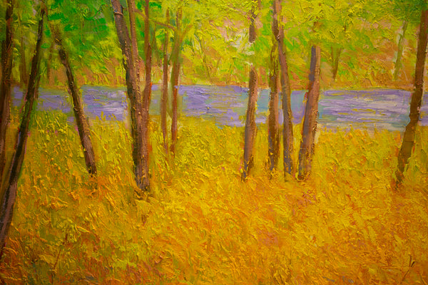 April Sings, oil on canvas 42"x50"x2", 2022 (sold)