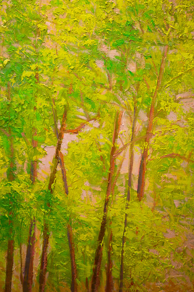 April Sings, oil on canvas 42"x50"x2", 2022 (sold)