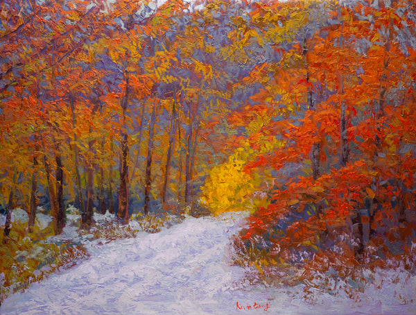 White Mountain Series 6, oil on canvas 31"x41'x2". 2022