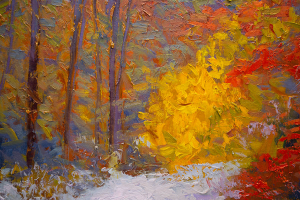 White Mountain Series 6, oil on canvas 31"x41'x2". 2022