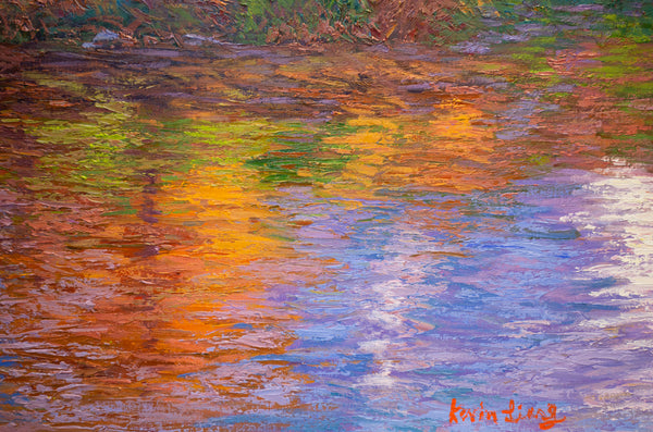 Central Park NYC Series 3, oil on canvas 31"x41"x2", 2022