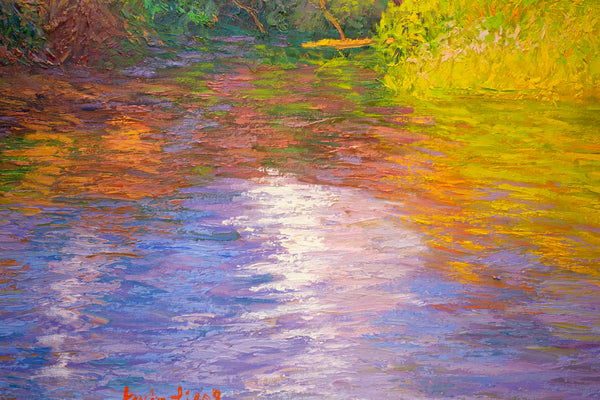 Central Park NYC Series 3, oil on canvas 31"x41"x2", 2022