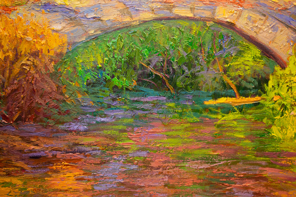 Central Park NYC Series 3, oil on canvas 31"x41"x2", 2022