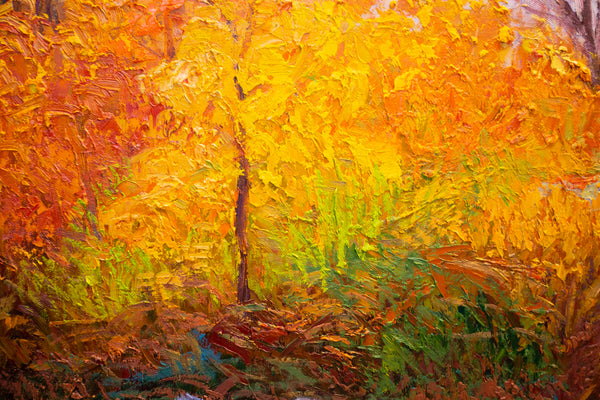 Central Park NYC Series 3, oil on canvas 31"x41"x2", 2022